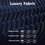#001 Blue Corduroy Sofa Cover for Customer