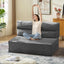 Grey Folding Sleeper Sofa Matress with Pilow Foldable,2 in 1 Pull Out Loveseat Sofa Portable Chair Bed（复制）