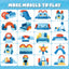 【K02】22Pcs Modular Kids Play Couch-Ocean Theme Modular Sofa for Inspiring Creativity